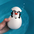 Miniatyrbillede 7 af 8: Baby badning legetøj børn sød and pingvin æg vand spray sprinkler badeværelse sprinkling bruser vand legetøj