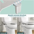Miniatyrbillede 4 af 7: Bidet toilet sæde tilbehør ultra-tynd ikke-elektrisk selvrensende dobbelt dyser frontal & bag vask