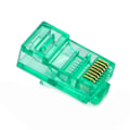Miniatyrbilde 9 av 10: Ethernet kabler modul plugg nettverk kontakt RJ-45 krystall hoder Cat5 farge Cat5e gull belagt kabel