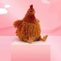 Miniatyrbild 7 av 7: Söt Kawaii simulerad kyckling plysch leksak modell samling rum prydnad prylar jul leksak