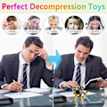 Miniatyrbild 4 av 7: 4 bitar Transformerbara Fidget Spinners Stress Lättnad Sensoriska leksaker