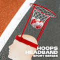 Miniatyrbillede 3 af 6: 2 Pack Hoved Hoop Basketball Fest Spil For Børn Og Voksne Karneval Spil Justerbar Basketball Net Pandebånd