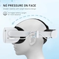 Miniatyrbillede 4 af 6: Justerbar hoved rem til Oculus Quest 2 VR headset opladning Elite rem 10000mAh batteri