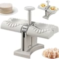 Miniatyrbillede 1 af 6: Fuldt Automatisk Dumpling Maskin Dobbelt Hoved Press Dumplings Mold