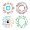 Miniatyrbilde 4 av 6: 27stk Spirograf Tegning Leker Sett Forrigling Gar Hjul med Penner Spiral Design Maling Tilbehør Geometrisk Linjal Leketøy