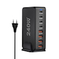 Miniatyrbild 1 av 7: 240W  Skrivbord Laddare 8-portar USB Typ C PD Laddare Snabb Ladda 3.0 USB Typ C Snabb Laddare