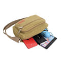 Miniatyrbillede 6 af 7: Mænd Canvas Skulder tasker Casual Tote Travel Mænd's Crossbody Taske Luksus Messenger Tasker