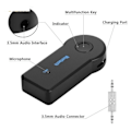 Pikkukuva 2 / 4: 2-in-1 langaton Bluetooth 5.0 lähetin sovitin 3,5mm auto musiikki ääni aux