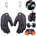 Miniatyrbillede 1 af 9: Fiske handsker Anti-skrid Beskyt Hånd mod Puncture Rad Fisherman Professional Fang Fisk Latex Jagt handsker
