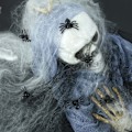 Pikkukuva 5 / 6: 50kpl Kauhu Musta Hämähäkki Haunted House Spider Web Baari Juhla Sisustus tarvikkeet Simulaatio Tricky lelu