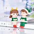 Miniatyrbilde 3 av 8: Mini Lovers Snømann Julenissen Miniatyr Figuriner Julepynt