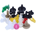 Miniatyrbilde 7 av 7: Universal Mixed Auto Fastener Bil Støtfanger Klips Holder Bil Fastener Nagle Dør Panel Fôr for All Car