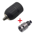 Miniatyrbild 2 av 11: Precis Keyless Drill Chuck Converter 1/2"-20UNF Thread Quick Change Adapte