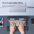 Miniatyrbillede 5 af 7: Tastatur Håndled Rest Pad Ergonomisk Blød Hukommelse Skum Støtte Desktop Opbevaring Boks Nem Tastning Smertelindring