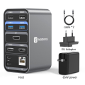 Miniatyrbilde 4 av 10: Dokkingstasjon 4K/60Hz Dobbel skjerm skjerm med 2 HDMI VGA RJ45 USB C Splitter hub