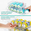 Miniatyrbild 3 av 6: 2 pack läsk burk organisator dispenser för kylskåp