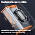 Miniatyrbilde 6 av 8: transparent mecha trådløs bluetooth høyttaler lyd lys rytme subwoofer TWS stereo Cyberpunk musikk senter