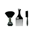 Pikkukuva 1 / 5: Laadukas Kaula Duster Brush Setit Miesten Duster Face Duster Tool Parta Miesten Hiukset Hiukset Pyöreä Kampaamo Kaula harja