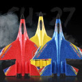 Miniatyrbillede 5 af 6: Rc Airplane Remote Control Plane SU-27 2.4G Radio Control Svævefly RC Fighter med LED lys
