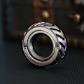 Miniatyrbilde 4 av 6: Ratchet Wheel Fidget Ring Fidget Slider Voksen EDC Metal Fidget Leker