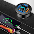 Miniatyrbillede 5 af 6: Hurtig opladning cigaret lighter adapter 4 port USB A USB C hurtig opladning telefon oplader