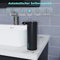 Miniatyrbillede 6 af 6: Automatisk Sæbe Dispenser Sort,  Skum Sæbe Dispenser Genopladelig Ikke-kontakt Automatisk Sæbe Dispenser
