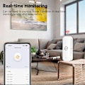 Miniatyrbild 6 av 8: 4 delar Smart Vibration Sensor Detektering Smart Life APP Meddelande Realtid Monitor