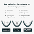 Miniatyrbild 6 av 7: Microcurrent V-face Face Lift Device 6Mode Heated Skin Rejuvenation Dubbel Chin V Face Vibration Massager