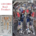 Miniatyrbilde 4 av 7: Transformasjon Leker Optimus Primal Action Figurine Robot Modell Legering