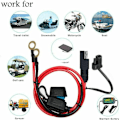 Miniatyrbillede 4 af 6: 12V oplader kabel til motorcykel batteri terminal til SAE hurtig forlænger ledning kabel stik til batteri oplader