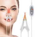 Miniatyrbillede 2 af 6: 650nm Laser Fysioterapi Rhinitis Sinusitis Rehabilitering Dobbelt Hoved Næsehule Line Lav Frekvent Puls Næse Pleje Enhed