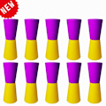 Miniatyrbilde 1 av 6: Moro Flip Cup Shuttle Run Rugby Agility Reverse Cone Kropp Koordinasjon Eksplosiv Trening Plast