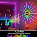 Miniatyrbild 4 av 7: Smart LED Ljus Strip Gör-det-själv Fyrverkeri Fjärrkontroll Bluetooth Festoon Lampa Hem Inomhus Sovrum Fest Bar