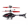 Miniatyrbilde 1 av 6: 2 Kanal Gesture Kontroll Fjæring Helikopter RC Fjernkontroll Fly Med Lading LED Lys
