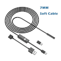 Pikkukuva 1 / 5: Teollisuus Endoskooppi kamera IP67 Vedenpitävä 5,5mm 7mm 3IN1 Android puhelimille PC USB Endoskooppi kamera