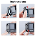 Miniatyrbilde 3 av 7: Metall Multi-Function Battery Deksel For GoPro Hero 11 10 9 Batteri Lok Med 1/4'' Cold Shoe Mount Microphone