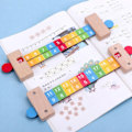 Miniatyrbillede 2 af 7: Børn's Matematik Dekomponering Lineal Montessori Tidlig Uddannelse Børnehave Matematik Operationer Digital Opløsning Lineal
