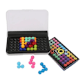 Miniatyrbillede 1 af 8: 120 udfordringer IQ 3D puslespil brætspil klassisk pyramide plade perle logisk sind for børn pyramide perler montessori legetøj