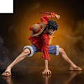 Miniatyrbillede 5 af 5: One Piece Luffy Figures Abe D. Luffy Battle Style Action Figures Anime Collection PVC Model Dukke Legetøj