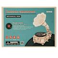 Miniatyrbild 1 av 6: Hand vev Klassisk Gramofon med musik 1:1 424st Trä Modell Byggnadssatser