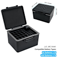 Miniatyrbillede 4 af 9: Multi Slots 18650 Container AA AAA Batteri Etuiet Holder med Batterier Tester Vandtæt Batteri Opbevaring Boks