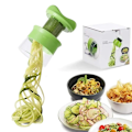 Miniatyrbild 1 av 6: Hög kvalitet Handhållen Spiralizer Grönsak Frukt Skärare Justerbar Spiral Rivjärn Cutter Salad Verktyg