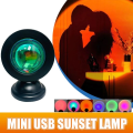 Miniatyrbillede 2 af 10: Mini Projektor Nat Lys  Switch Rainbow Atmosfære Hjem Soveværelse Baggrund Væg Dekoration