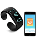 Miniatyrbillede 2 af 7: LED Display Armbånd Lysende Armbånd Bluetooth APP Redigering Glødende Armbånd