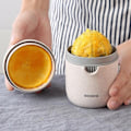 Miniatyrbillede 4 af 5: Hånd frugt saftpresser citrus appelsin presser låg rotation pres anti-slip rymmer til citron lime