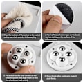 Miniatyrbillede 2 af 8: 4stk/Set Mute 4 Beads Ball Universal Wheel Selv Adhesive Talley Base Til Møbler Opbevaring Kasse