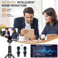 Pikkukuva 5 / 8: Langaton Lavalier mikrofoni kannettava ääni video tallennus mini mikrofoni iPhonelle Android live lähetys pelaaminen puhelin mikrofoni