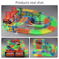 Miniatyrbilde 8 av 10: Jernbane Racing Bor Leke Set Educational DIY Bend Flexible Race Track Elektronisk Blits LED Lys Bil Leker
