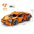 Miniatyrbillede 1 af 6: By Racing Træk Tilbage Bil Bygge Klodser Speed Supercar Køretøj Moc Bricks Legetøj