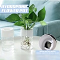 Miniatyrbillede 4 af 5: Mini Hydroponic Blomster Krydde Hjem Vase Dekor Transparent Imitation Glas Smudfri Plante Grukker Grønne Planter Krydde Til Hjem Dekoration